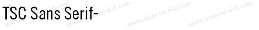 TSC Sans Serif字体转换